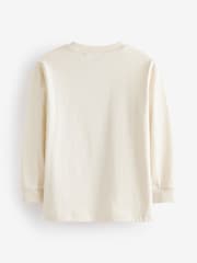 Ecru White Animals Long Sleeve Graphic 100% Cotton T-Shirt (3-16yrs) - Image 2 of 4