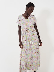 Crew Clothing White Beach V-Neck Midi Dress - Image 3 of 5