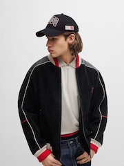 HUGO Black 100% Cotton Twill Cap With Embroidered Logo - Image 2 of 5
