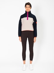 Gym + Coffee Beige Womens Half Zip Polar Fleece - Image 5 of 9