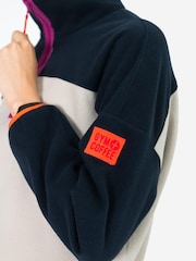 Gym + Coffee Beige Womens Half Zip Polar Fleece - Image 8 of 9
