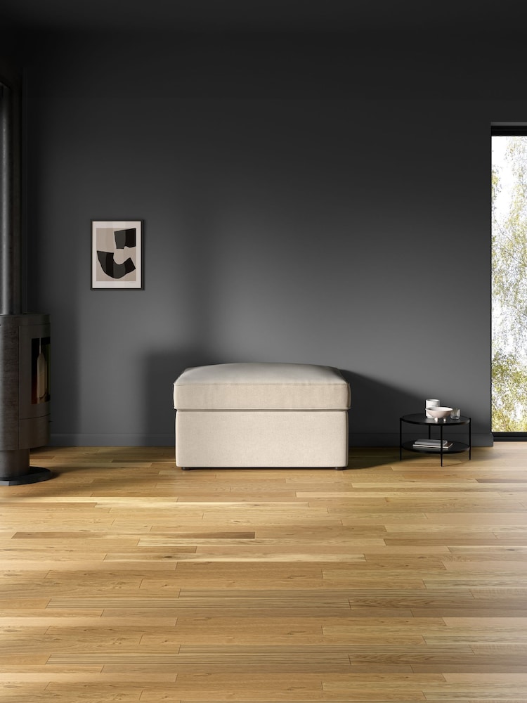 Jay-Be Brushed Twill Linen Cream Brushed Twill Linen Footstool Bed - Image 1 of 6
