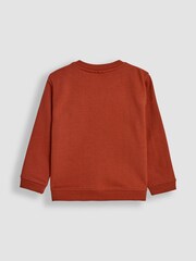 JoJo Maman Bébé Rust Appliqué Sweatshirt - Image 2 of 3
