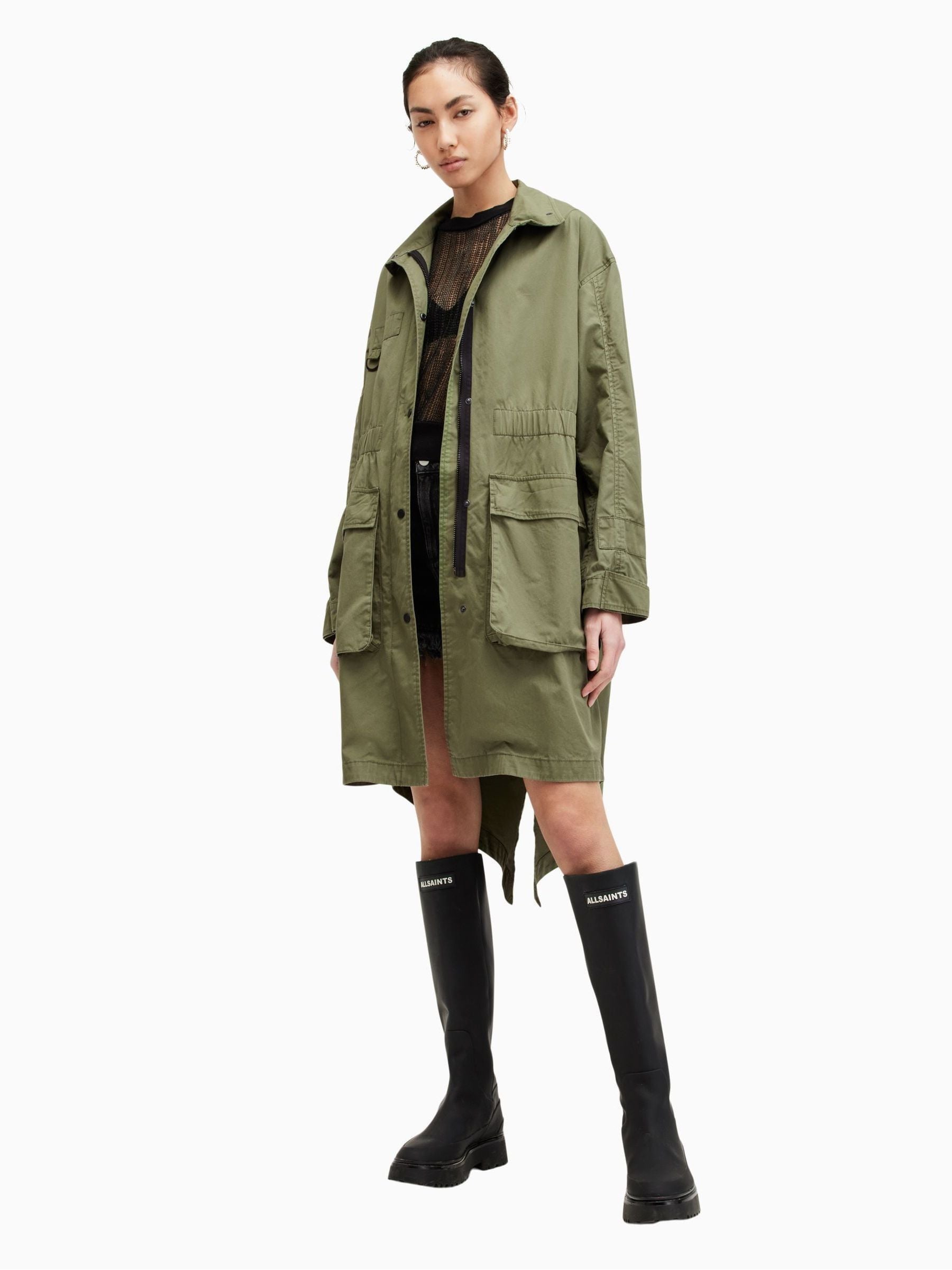 Buy AllSaints Green Milla Parka Jacket from Next USA
