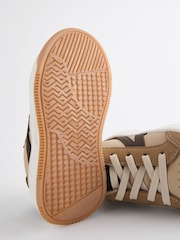 Tan Brown Wide Fit (G) Elastic Lace Trainers - Image 5 of 5