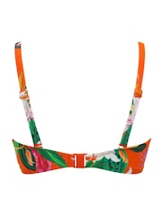 Pour Moi Orange Multi Strapless Free Spirit Bikini Top - Image 5 of 5