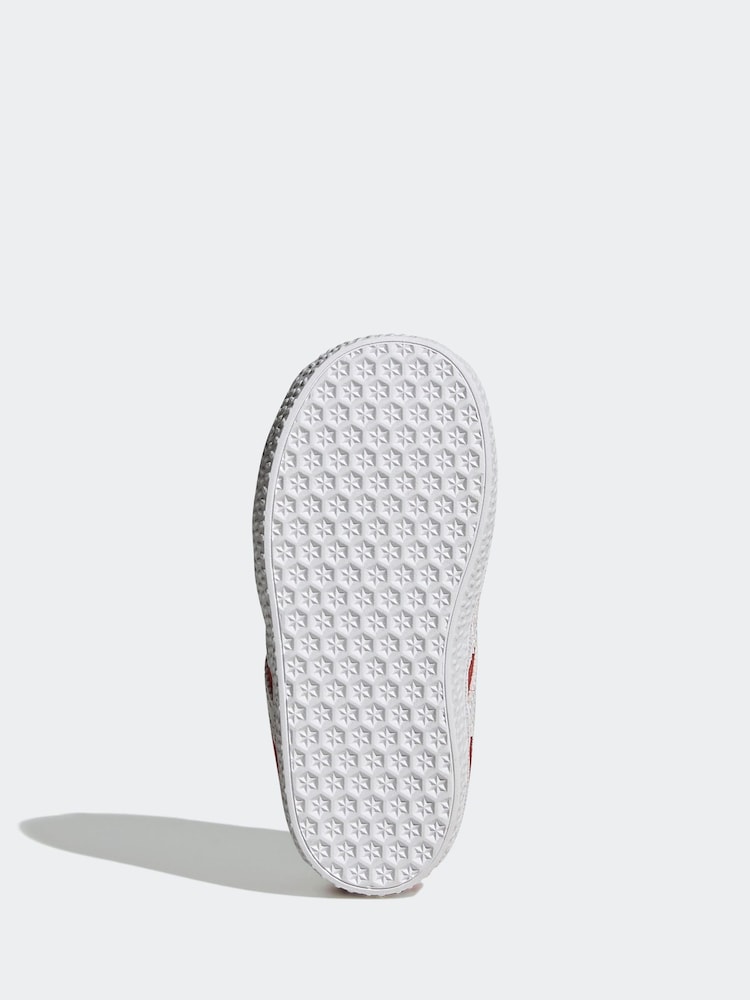 adidas Originals Red Gazelle Comfort Closure Elastic Trainers - Image 6 of 8