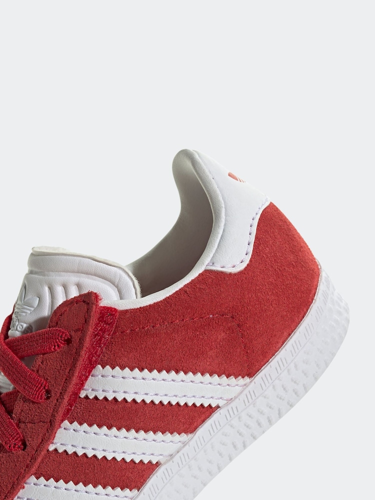 adidas Originals Red Gazelle Comfort Closure Elastic Trainers - Image 7 of 8
