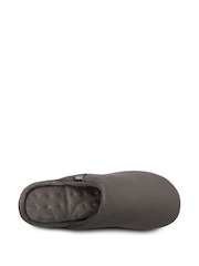 Totes Grey Isotoner Airtex Suedette Mules Slippers - Image 4 of 5