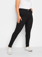 Yours Curve Black Curve Skinny Stretch AVA Jeans - Image 2 of 4