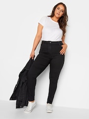 Yours Curve Black Curve Skinny Stretch AVA Jeans - Image 3 of 4