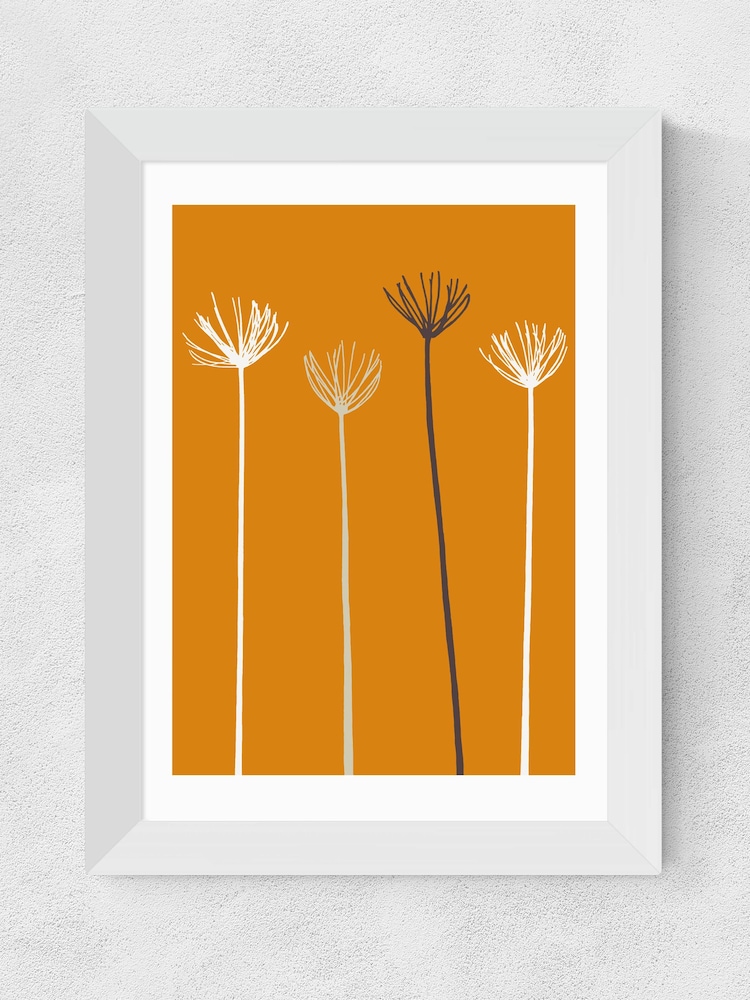 East End Prints White Allium Framed Art Print - Image 1 of 3