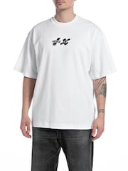 Replay Martin Garrix Oversized Backprint Graphic White T-Shirt - Image 2 of 2
