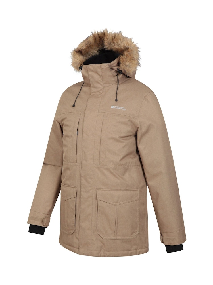 Buy Mountain Warehouse Natural Mens Gorge Waterproof Long Jacket