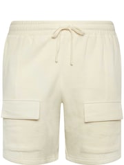 BadRhino Big & Tall Natural 100% Cotton Jersey Cargo Shorts - Image 3 of 4