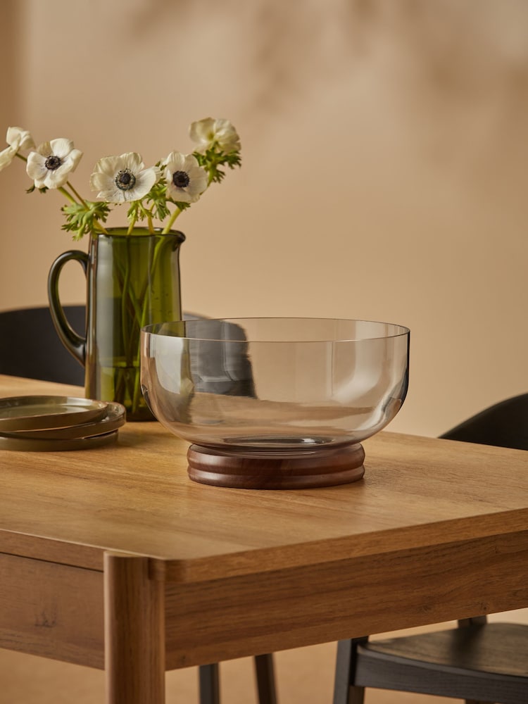 MADE.COM Smoke Grey Maleah Fruit Bowl - Image 1 of 6