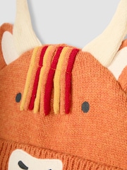 JoJo Maman Bébé Rust Highland Cow Hat - Image 3 of 3