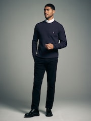 Navy/Grey Oxford Mock 100% Cotton Shirt Jumper 2 Pack - Image 2 of 10