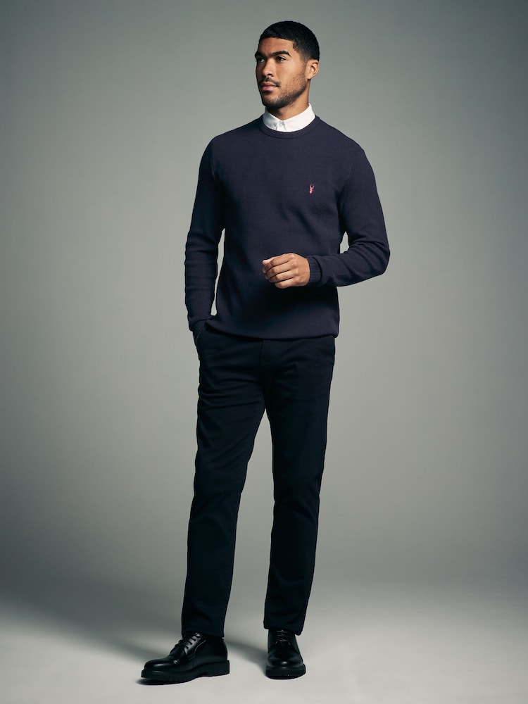 Navy/Grey Oxford Mock 100% Cotton Shirt Jumper 2 Pack - Image 2 of 10
