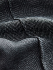 Charcoal Grey Herringbone Pintuck Jersey Joggers (3mths-7yrs) - Image 4 of 4