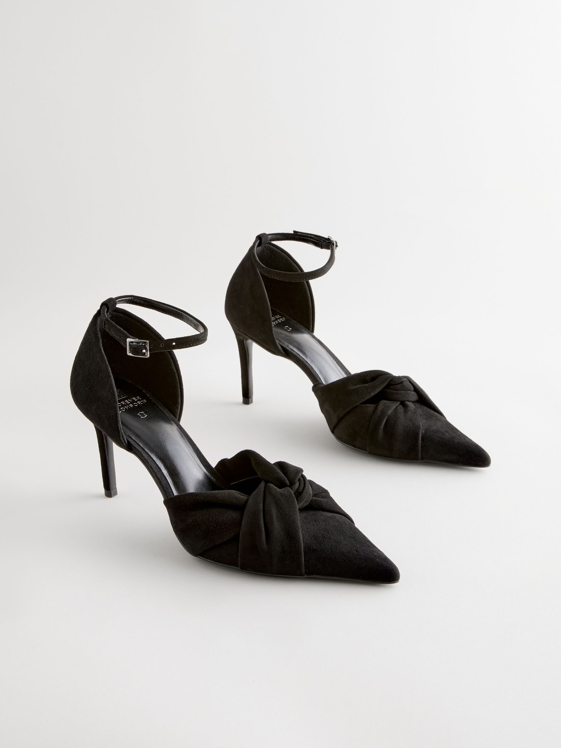 buy-black-forever-comfort-standard-wide-fit-leather-knot-point-toe