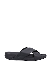 FitFlop Surfer Black Slides - Image 1 of 4