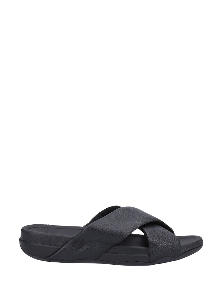 FitFlop Surfer Black Slides - Image 1 of 4