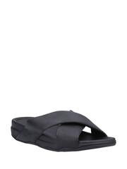 FitFlop Surfer Black Slides - Image 2 of 4