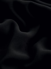 Black Long Sleeve Satin Mix Column Midi Dress - Image 5 of 6