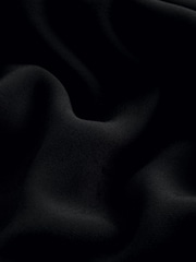 Black Long Sleeve Satin Mix Column Midi Dress - Image 6 of 6