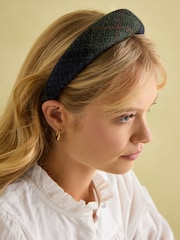 Joules Tessie Blue/Green Tweed Headband - Image 2 of 7