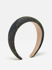 Joules Tessie Blue/Green Tweed Headband - Image 4 of 7
