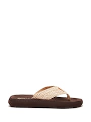 Rocket Dog 100% Cotton Spotlight Lima Crochet Fabric Sandals - Image 1 of 5