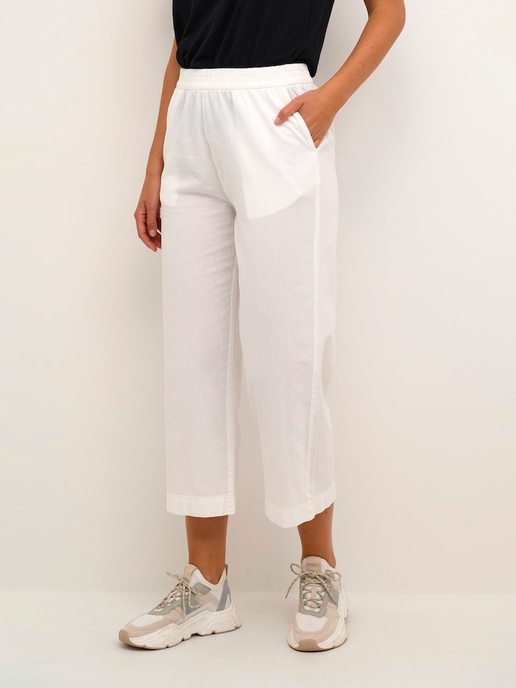Kaffe Ground Naya Culotte 100% Cotton Trousers - Image 1 of 6