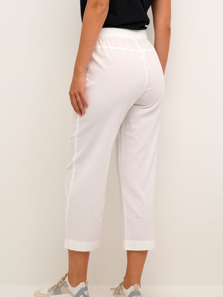 Kaffe Ground Naya Culotte 100% Cotton Trousers - Image 2 of 6