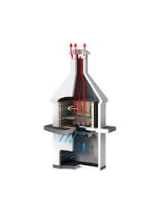 Callow Silver Rondo Steel Masonry BBQ Grill - Image 2 of 3