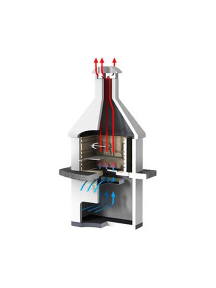 Callow Silver Rondo Steel Masonry BBQ Grill - Image 2 of 3
