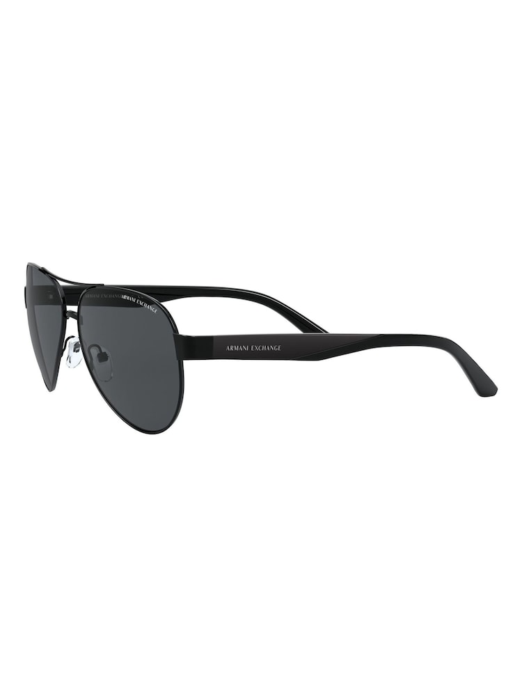 Armani Exchange Ax2034S Pilot Black Sunglasses - Image 8 of 8
