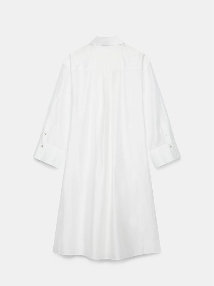 Mint Velvet White Longline Sheer Shirt Cover up - Image 3 of 3