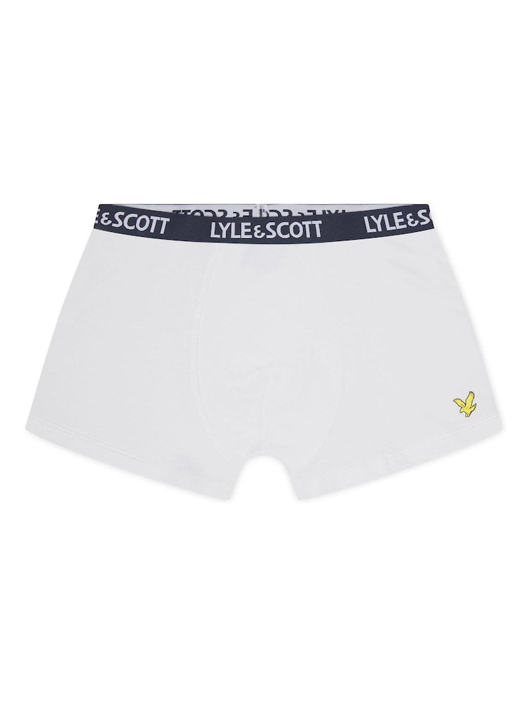 Lyle & Scott Blue Boys Markus Underwear Trunks 3 Pack - Image 4 of 4 Lyle & Scott Blue Boys Markus Underwear Trunks 3 Pack - Image 4 of 4