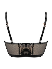 Pour Moi Black India Gatsby Lace Front Fastening Bralette - Image 4 of 4