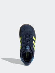 أزرق داكن/أصفر - حذاء رياضي Gazelle من adidas Originals - صورة 4 من 11