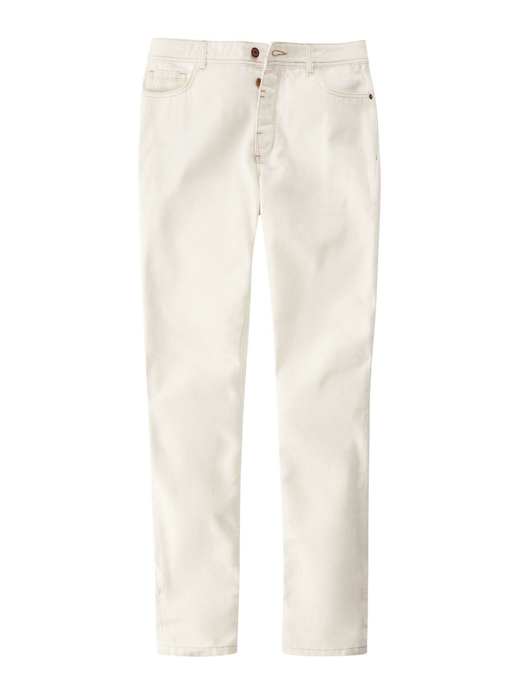 Joe Browns Cream Sensational Slim 100% Cotton Jeans - Image 5 of 5