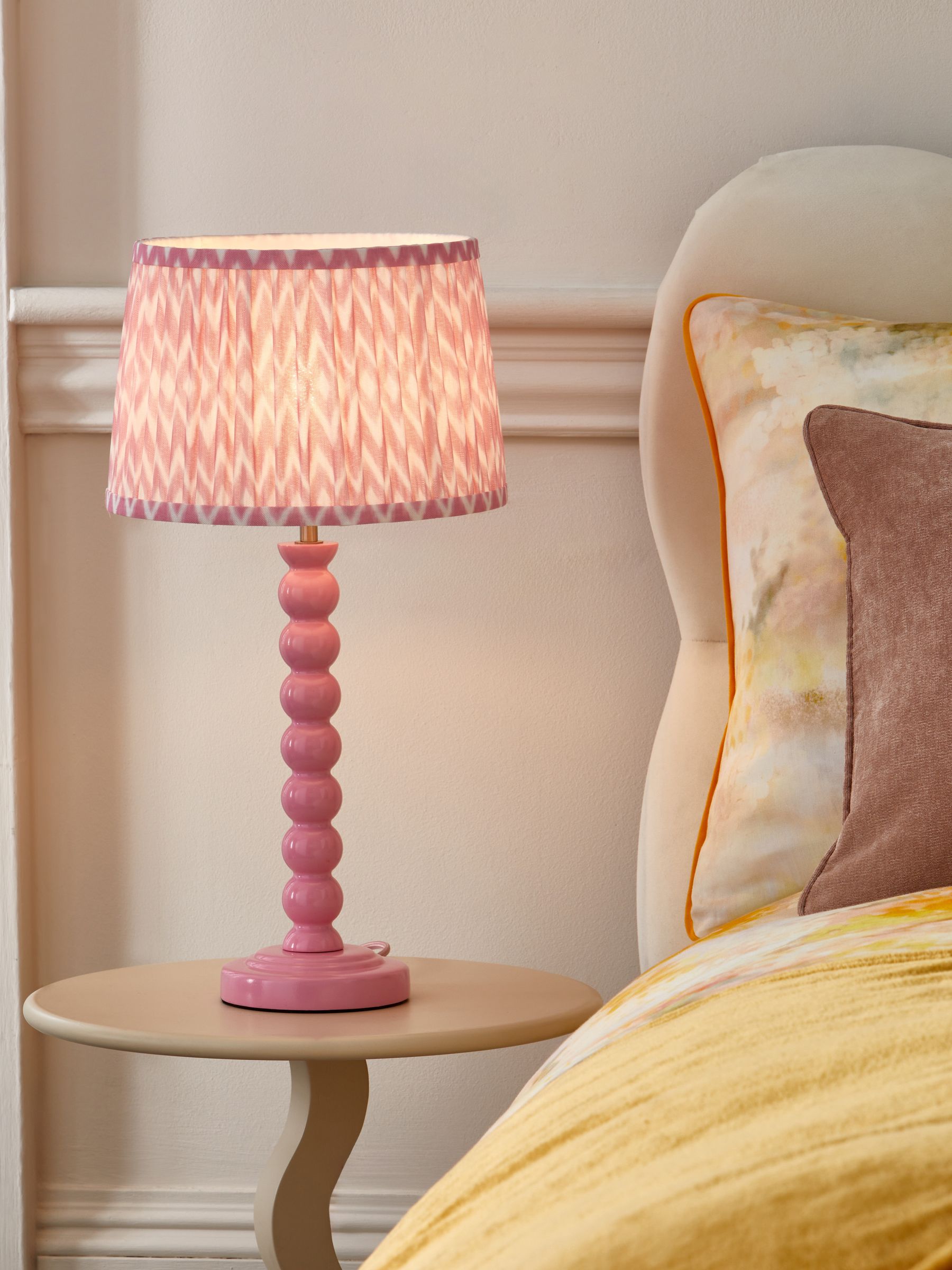 Next pink table lamp top
