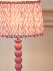 Dusky Pink Bobbin Table Lamp - Image 3 of 5