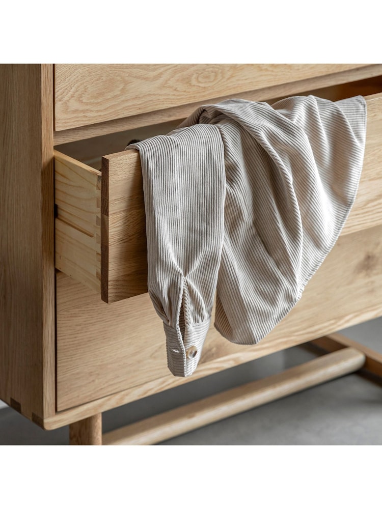 Gallery Home Natural Neston 5 Drawer Chest - Image 2 of 8