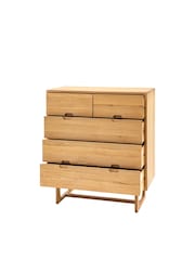 Gallery Home Natural Neston 5 Drawer Chest - Image 7 of 8