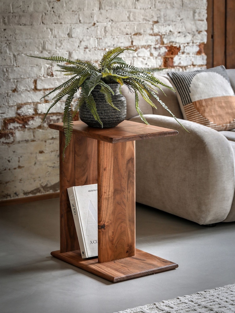 Gallery Home Natural Eddleston Side Table - Image 1 of 5