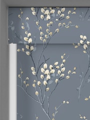 Laura Ashley Dark Seaspray Blue Pussy Willow Made to Measure Roller Blind - Image 3 of 6