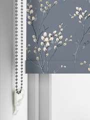 Laura Ashley Dark Seaspray Blue Pussy Willow Made to Measure Roller Blind - Image 4 of 6